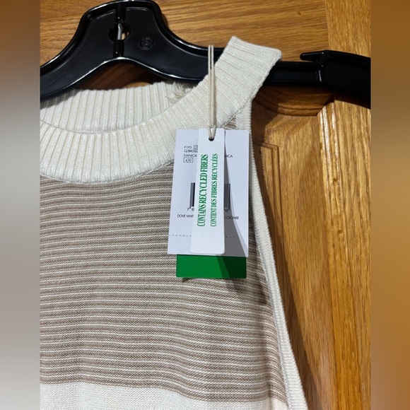 NWT Guess Danica Tan/Beige Midi Sheath Dress Halter Sleeveless Small Rayon - Picture 3 of 10